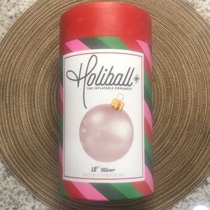 Holiball Silver Inflatable Ornament 18”